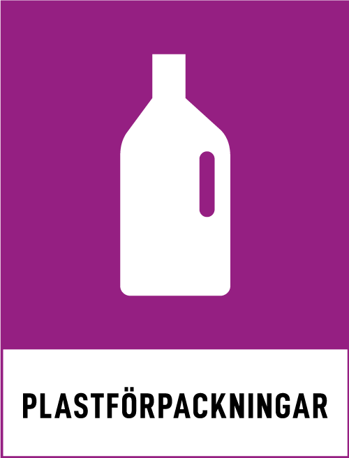 Symbol f&ouml;r plastf&ouml;rpackningar